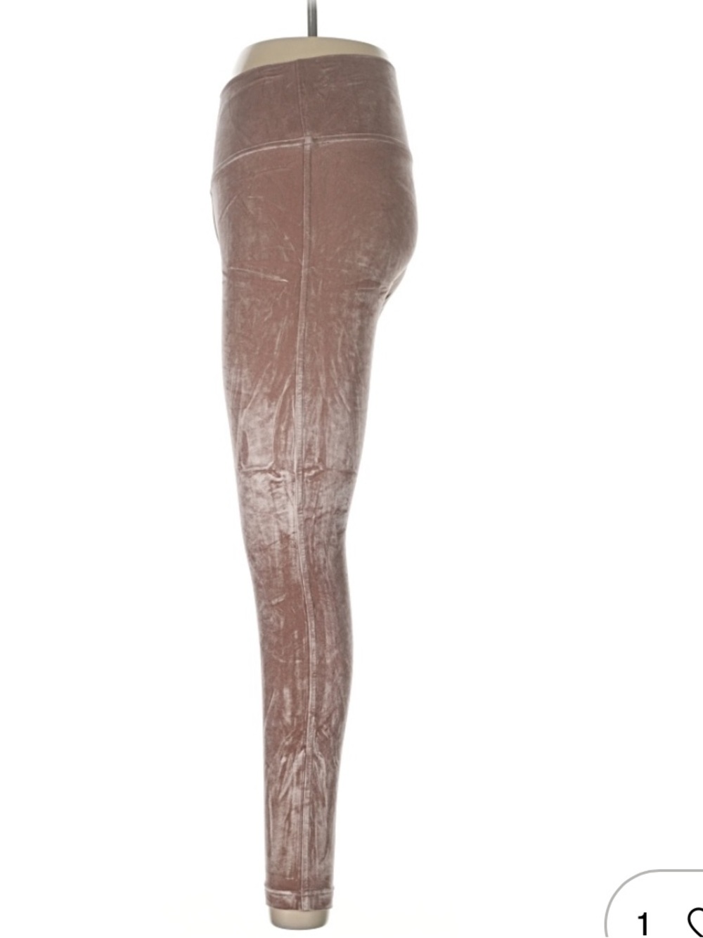 lululemon Crushed Velvet Leggings in Dusty Rose - Picture 4 of 7